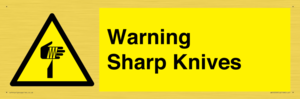 Warning Sharp Knives
